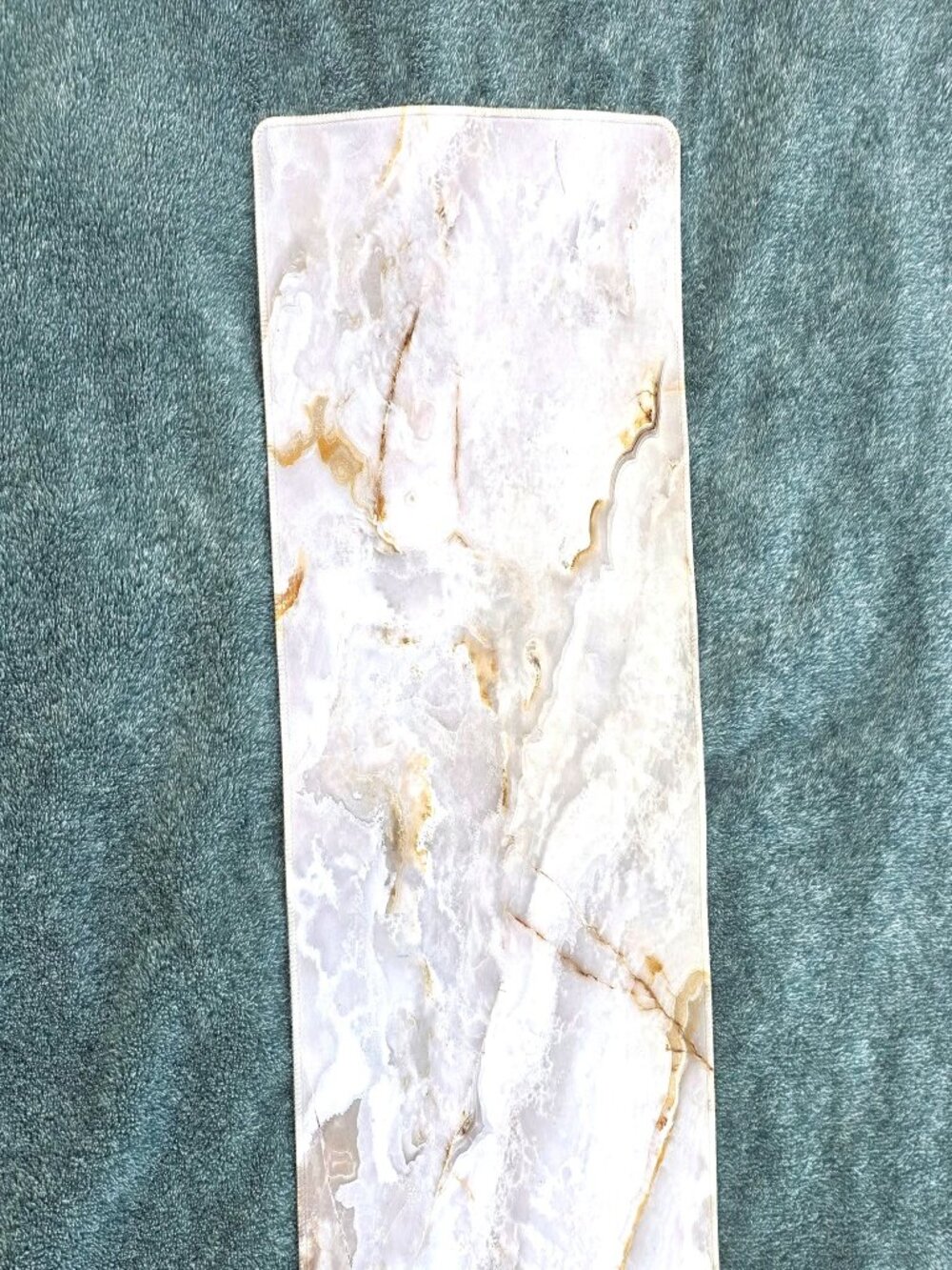 🤍 Cream Marble Desk Pad